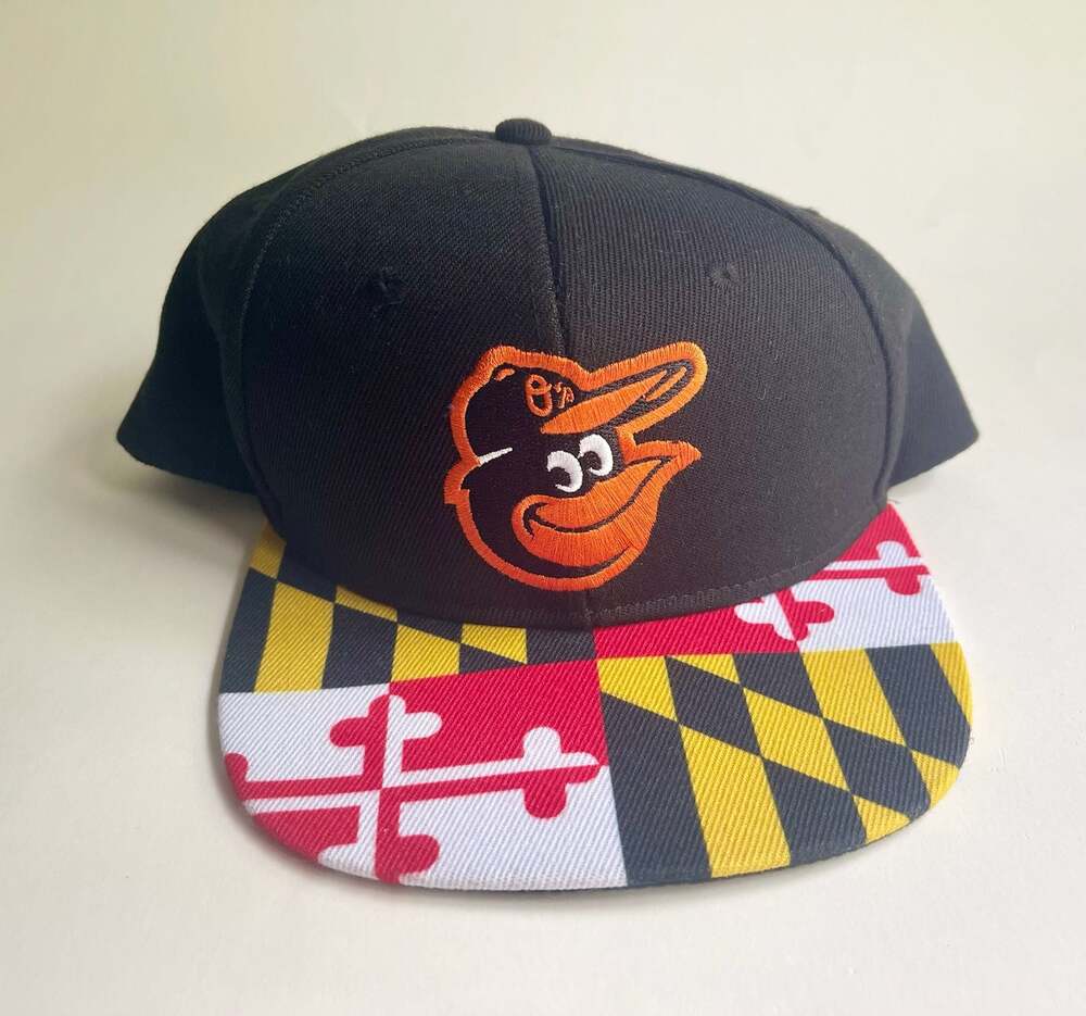 DAP Baltimore Orioles Maryland MD Flag Snapback Hat Cap MLB Baseball
